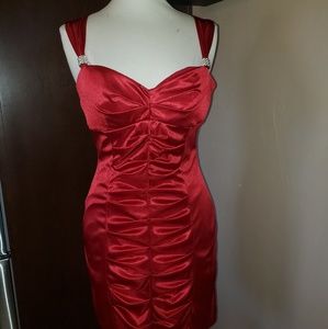 Red date night dress